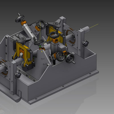 Progettazione di un'attrezzatura porta sonde per il controllo di barre, in processo.